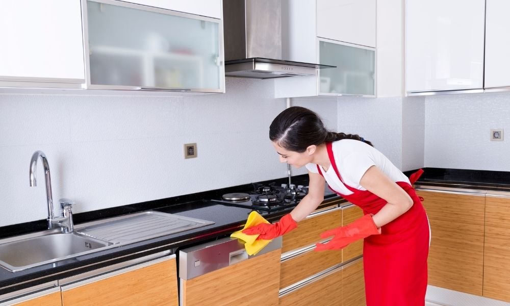 Clean and Prepare the Kitchen for new Cabinets To Take Out Kitchen Cabinets