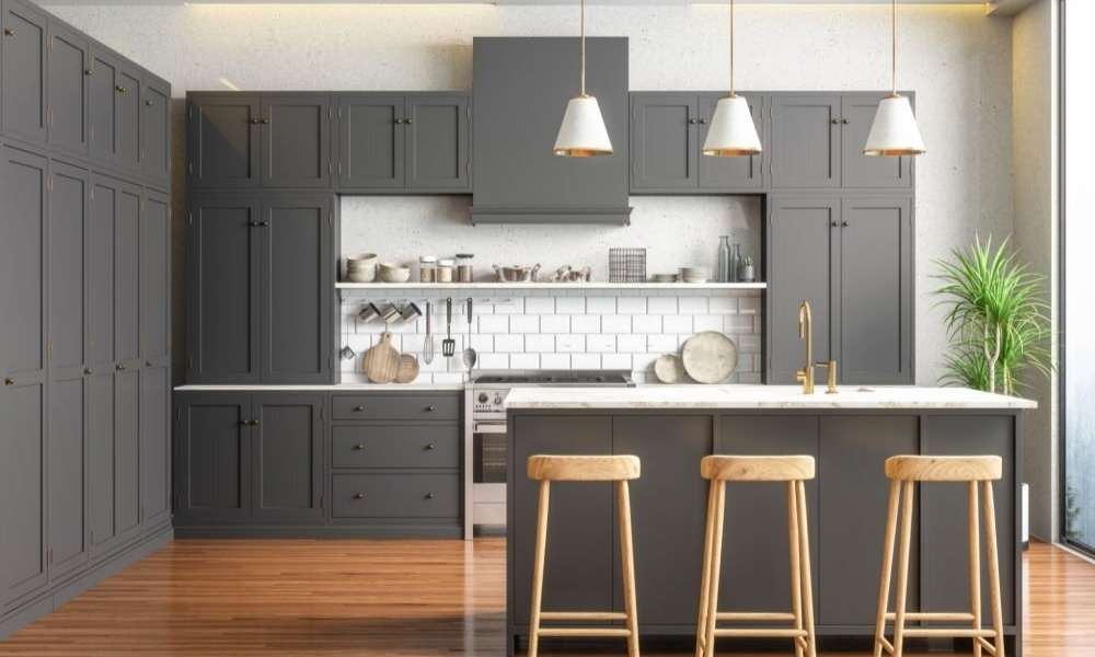 Choose Slimmer Cabinets to make a small kitchen look bigger