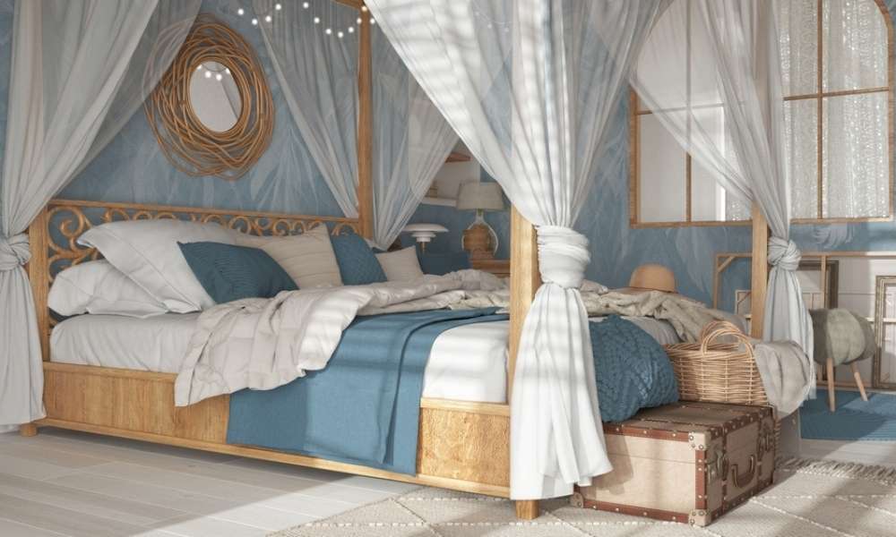 Canopy-Style Bed for Bedroom