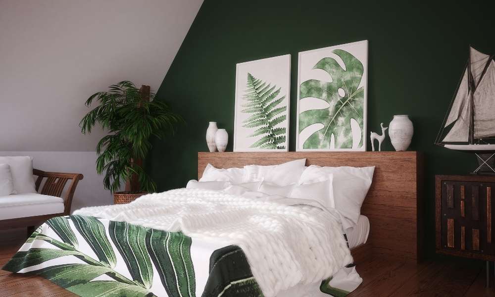  Cherry Wood bedroom Pale green