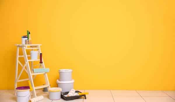 Paint  A Yellow Tile Bathroom