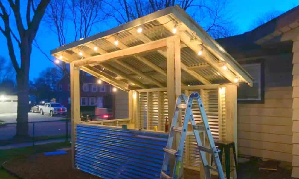 How To Build An Outdoor Bar With Roof