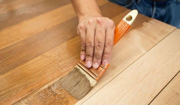 Painting And Detailing The Table for Redo A Kitchen Table Farmhouse Style