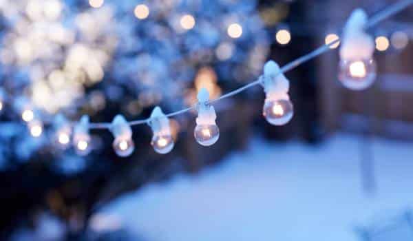  Hang Your String Light From Short Wires Or Aluminum Telescoping Tubes