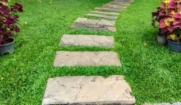 Are Calcined Clays To Make Walkway With Stepping Stones