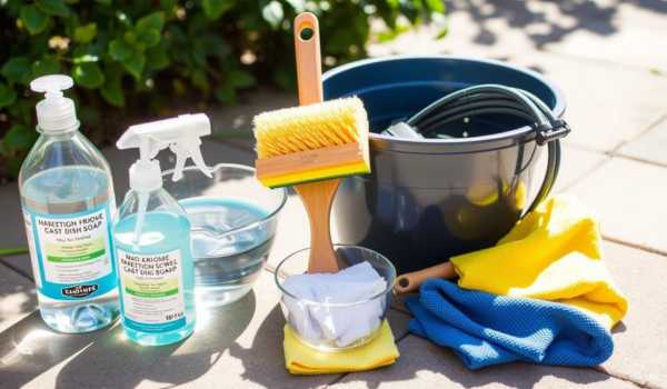 cleaning supplies for cast aluminum outdoor furniture